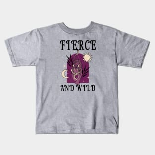 Fierce and Wild Tiger Kids T-Shirt